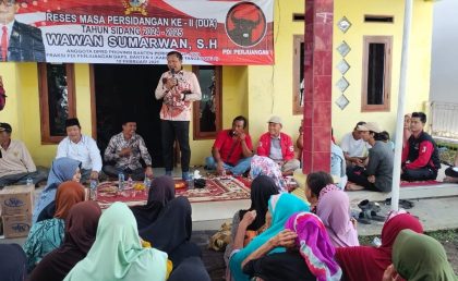 Wawan Sumarwan PDI Perjuangan Serap Aspirasi Warga Mauk dan Sukadiri