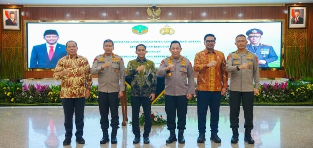Polri dan Kemenhut Perkuat Sinergi, Teken MoU Penegakan Hukum di Kawasan Hutan