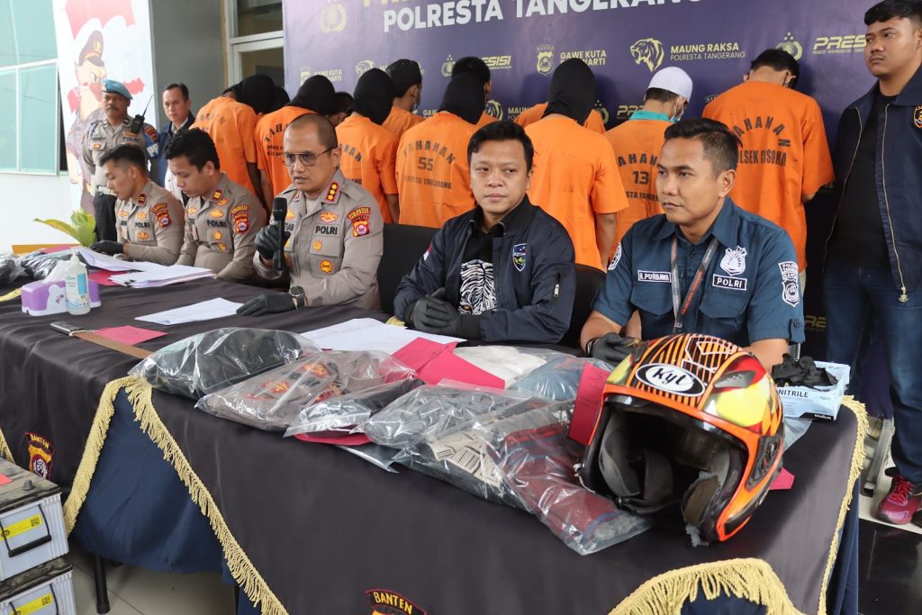 Polresta Tangerang Tangkap 20 Pelaku Curas, Curat, dan Curanmor