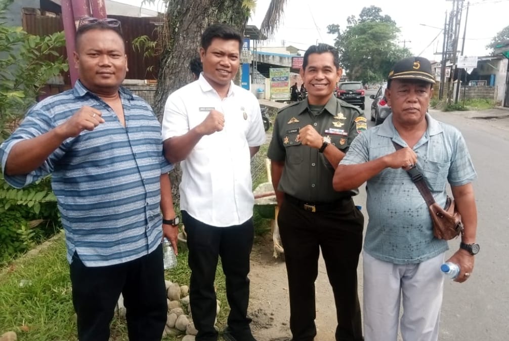Peletakan Batu Pertama Pembangunan Tugu Selamat Datang Perbatasan Simalingkar B