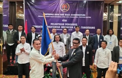 Andre Sumanegara Resmi Pimpin PWI Kota Tangerang 2025-2028