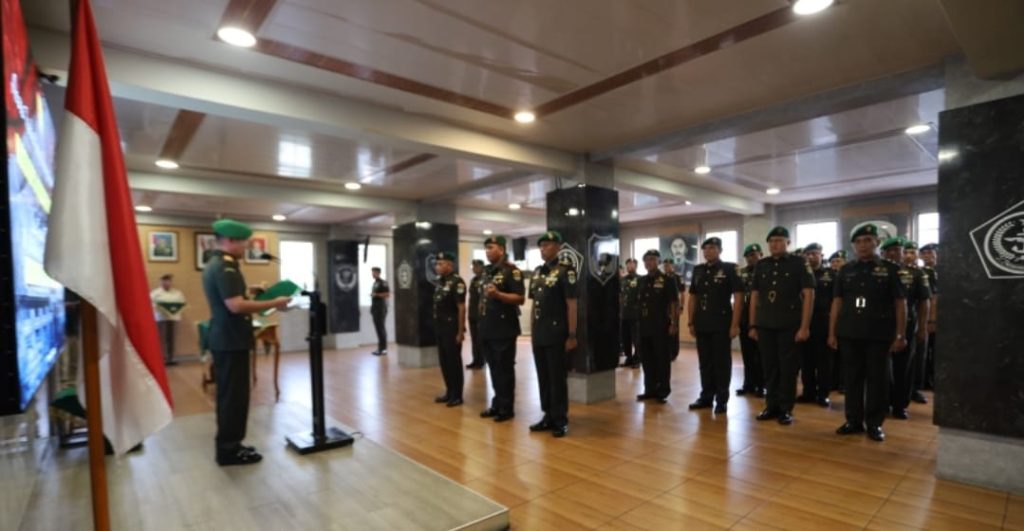 Upacara Sertijab Dandim 0510/Tigaraksa Berlangsung Khidmat di Makorem 052/Wijayakrama