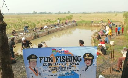 LSMP Kabupaten Tangerang Gelar Fun Fishing 100 Kg Dukung 100 Hari Kerja Bupati