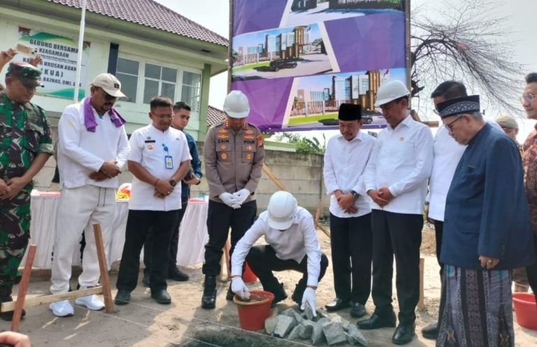 Gedung Mako Polsek Sepatan Mulai Dibangun, Bupati Maesyal Rasyid Resmikan