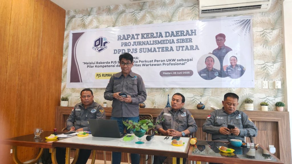 Rakerda Perdana PJS Sumut Bahas PO Kekerasan Jurnalis hingga UKW Oktober 2025