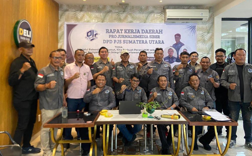 Rakerda Perdana PJS Sumut Bahas PO Kekerasan Jurnalis hingga UKW Oktober 2025