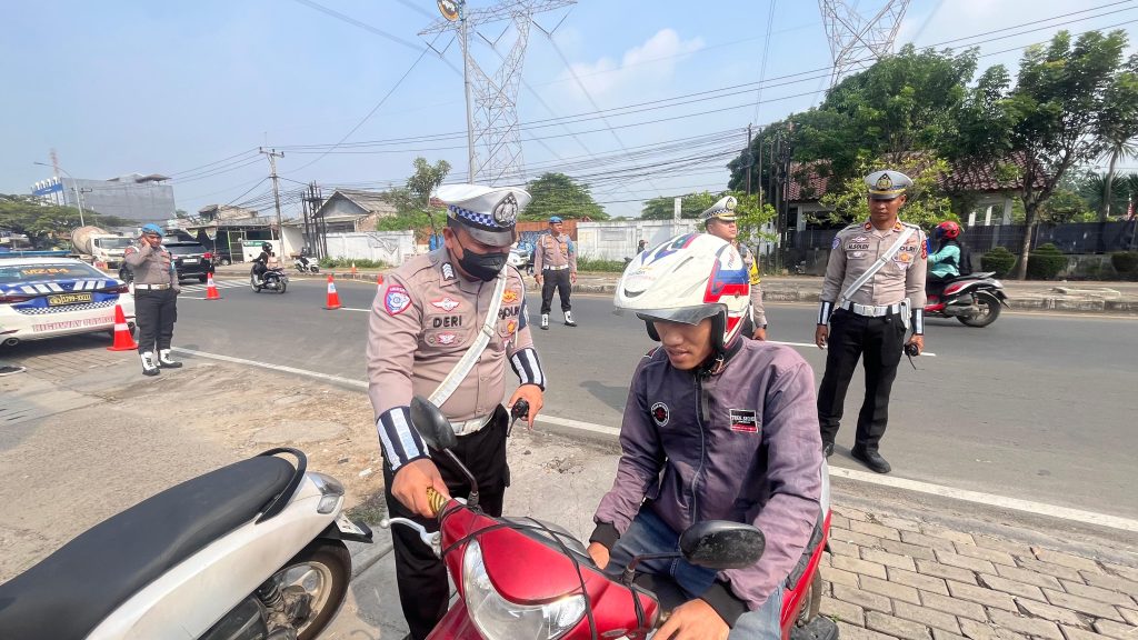 Operasi Patuh Maung 2025: Ditlantas Polda Banten Gelar Tilang di Tempat