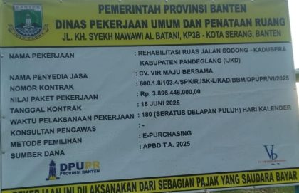 Proyek Jalan Pandeglang Abaikan K3, Warga Terganggu Aktivitas